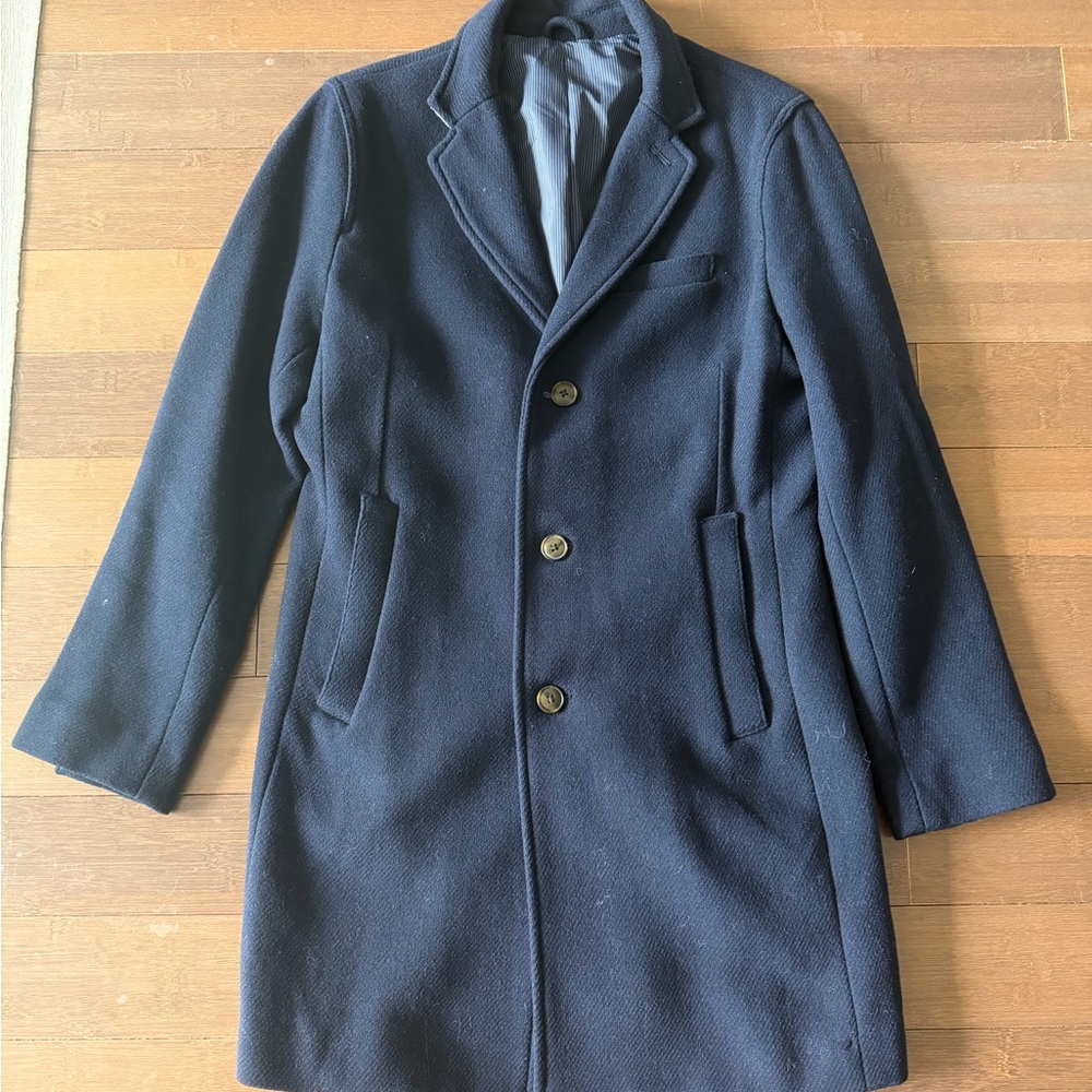 Men's Navy Blue Pea Coat
